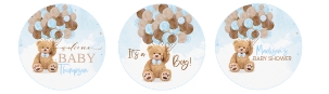 TB3 - Teddy bear cupcake toppers design preview