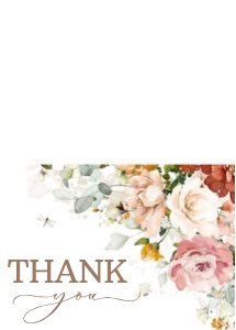 GAD001 - Garden baby shower thank you card: GAD001 - Garden baby shower Thank you card, diaper raffle & book for baby