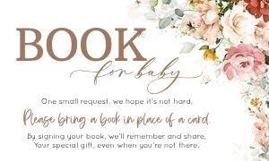 GAD001 - Garden baby shower book for baby: GAD001 - Garden baby shower Thank you card, diaper raffle & book for baby