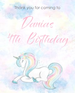 Unicorn Welcome Sign design preview