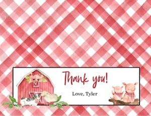 Farm watercolor bag topper design preview