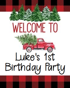 Lumberjack Welcome Sign design preview