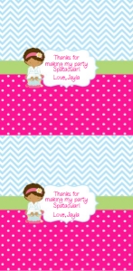 Spa African American candy bar wrapper design preview