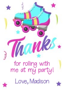 Rollerskate Favor Tag 2.5x3.5 RSBP design preview