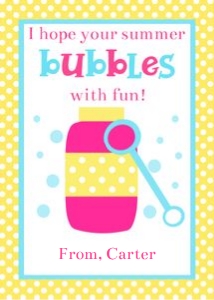 Summer bubble tag 2.5x3.5 design preview