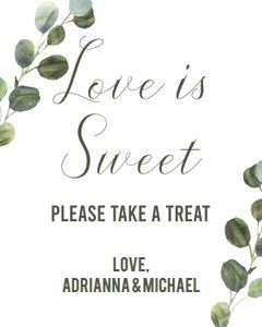 Greenery love is sweet 8x10 gsbs: Greenery love is sweet 8x10 gsbs