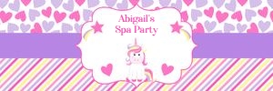 Unicorn spa towel wrapper design preview