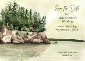 Forest Save the Date 5x7: Forest Save the Date 5x7
