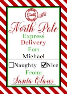 North Pole 2.5x3.5 Tag design preview