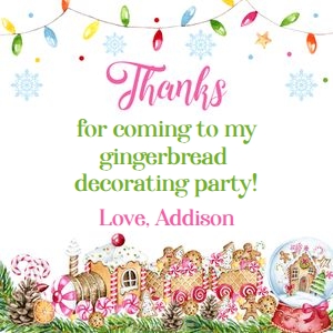 Gingerbread Thanks Tag 3x3: Gingerbread Thanks Tag 3x3