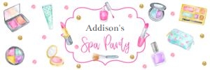 Makeup Spa Party Towel Wrapper design preview