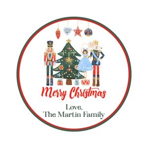 Nutcracker circle tag 2.75 design preview