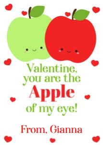 Apple of my eye Valentine 2.5x3.5 design preview