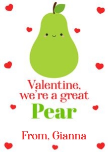 We're a great pear Valentine 2.5x3.5 design preview