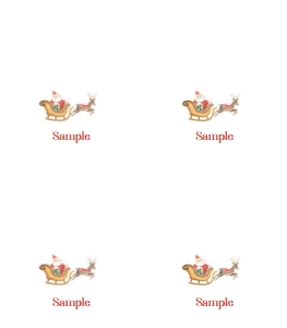 Santa food card: Santa food card