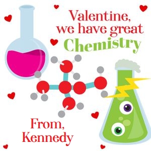 Science we have great chemistry 3x3 Valentine tag design preview