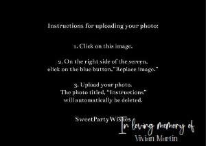 In loving memory of 5x7 full photo design preview