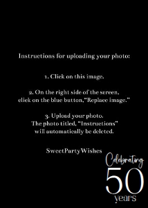 50th anniversary full photo 5x7 invitation design preview