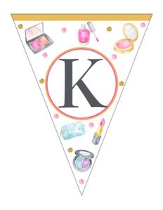 Bundle Spa banner letter K not editable: Bundle Spa Menu 8x10 masp