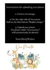 Wild one one year photo banner design preview