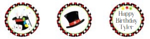 Magic cupcake toppers design preview