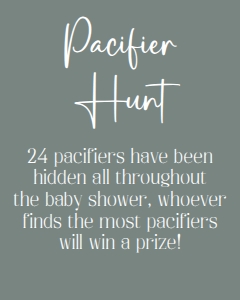 Sage green Pacifier Hunt 8x10 bundle: Sage green Don't say baby 8x10 bundle