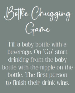 Sage green Bottle chugging 8x10 bundle: Sage green Don't say baby 8x10 bundle