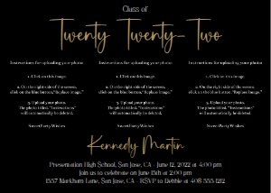 Class of Twenty twenty two 7x5 design preview