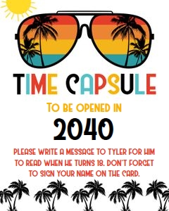 One cool dude time capsule 8x10: One cool dude time capsule 8x10