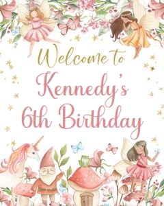 Fairy unicorn magical 8x10 welcome sign FUMA: Fairy unicorn magical 16x20 welcome sign FUMA