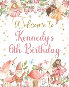 Fairy unicorn magical 16x20 welcome sign FUMA: Fairy unicorn magical 16x20 welcome sign FUMA