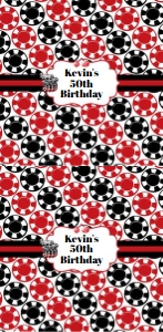 Casino poker chips candy bar wrapper design preview