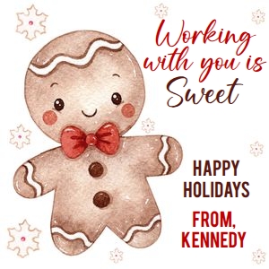 Gingerbread co-worker treat tag 3x3 design preview