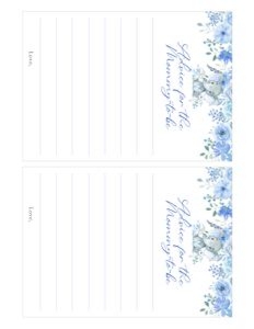 Elephant blue flowers boy advice for the mommy game bundle: Elephant blue flowers boy 5x7 invitation bundle
