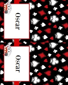 Casino 5x8 cards CABR bundle: Casino invitation 5x7 CABR bundle