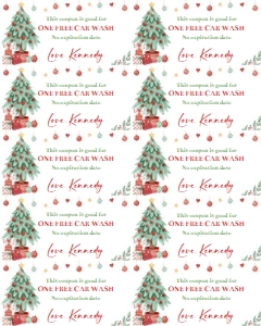 Christmas coupons without barcode: Christmas coupons with barcode