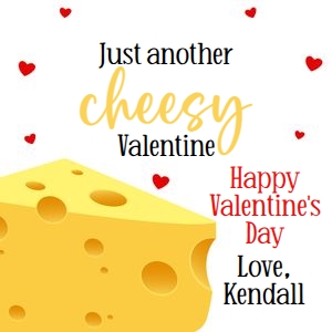 Just another cheesy Valentine 3x3 tag design preview