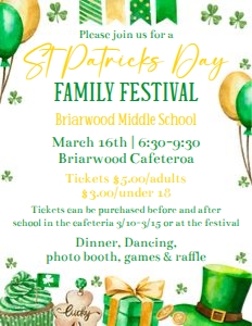 St Patricks Day Festival Flyer 8.5x11 design preview