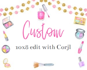 Spa makeup party custom sign 8x10: Bundle Spa Menu 8x10 masp
