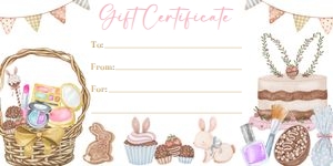 Makeup Easter Gift Certificate 8x4 design preview