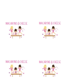 Gymnastics food cards PPFT design preview
