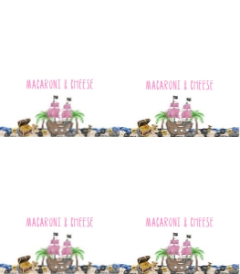Pirate Girl food card PPGB: Pirate Girl food card PPGB