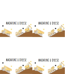 Construction food card BUCS design preview
