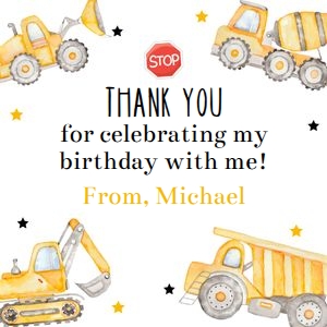 Construction birthday tag 3x3 BUCS design preview