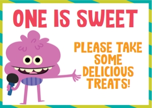 Monsters Treats Sign: Monsters Party Kit