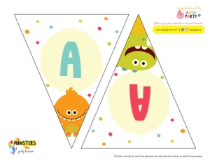 Monsters Banner: Monsters Party Kit