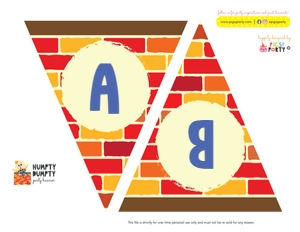 Humpty Dumpty Banner: Humpty Dumpty Party Decorations Kit