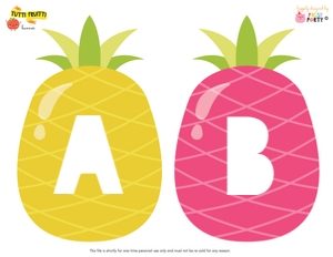 Tutti Fruitti Banner: Tutti Frutti Party Decorations Kit
