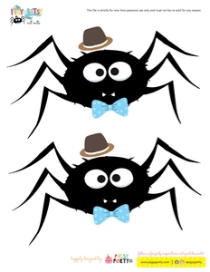 Itsy Bitsy Spider Cut-Outs: Itsy Bitsy Spider Party Kit