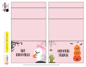 Halloween Food Labels: Halloween Party Kit